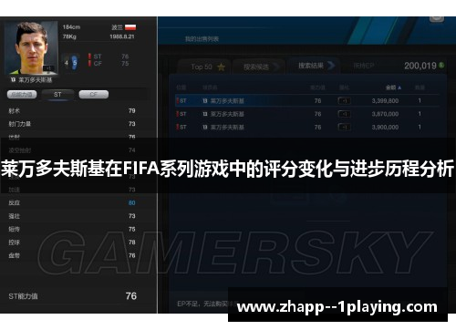 莱万多夫斯基在FIFA系列游戏中的评分变化与进步历程分析